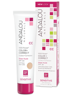 Матирующий СС крем SPF 30, светло-розовый оттенок, Andalou Naturals