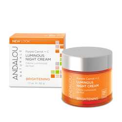 Ночной осветляющий крем «Пурпурная морковь + витамин С», Andalou Naturals