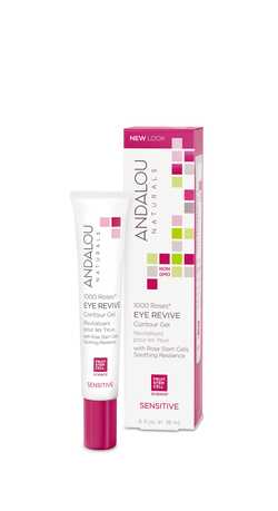 Восстанавливающий контурный гель для кожи вокруг глаз, Andalou Naturals