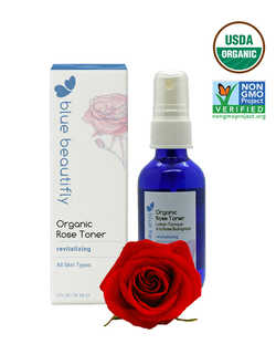 Органический тонер с экстрактом Розы, Blue Beautifly