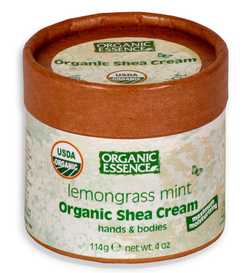 Органический крем Ши, Лемонграсс и мята, Organic Essence