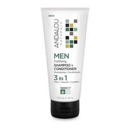 Шампунь + кондиционер для мужцин 3в1, Andalou Naturals